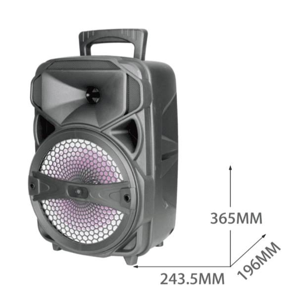 8'' colunas bluetooth