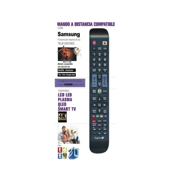comando remoto Samsung