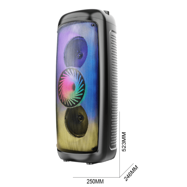 30w coluna bluetooth com microphone