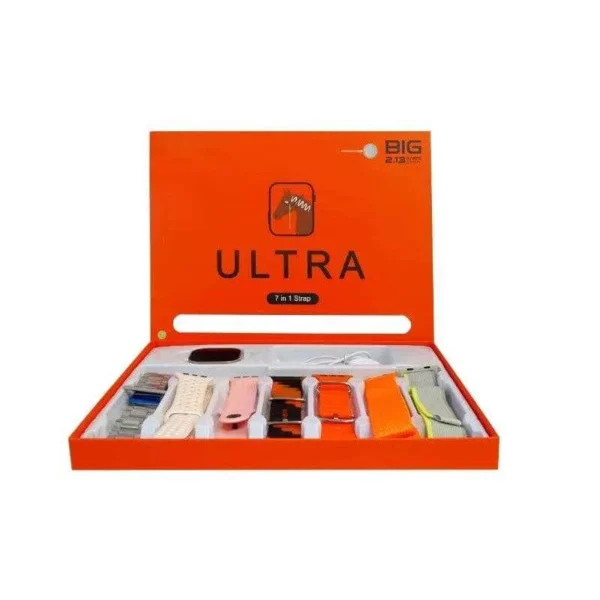 Smart Watch Ultra com 7 Pulseiras