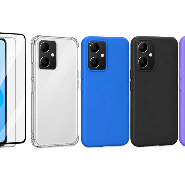 Pelicula de Vidro Temperado Oppo Full Glue Glass A36/A96/A76 e capa de Oppo Full Glue Glass A36/A96/A76