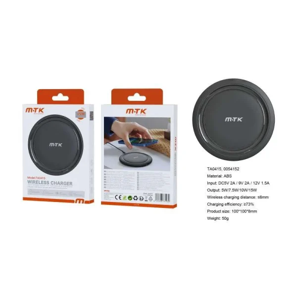 carregador rápido sem fio 15W