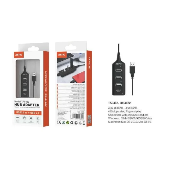 USB hub 4 portas