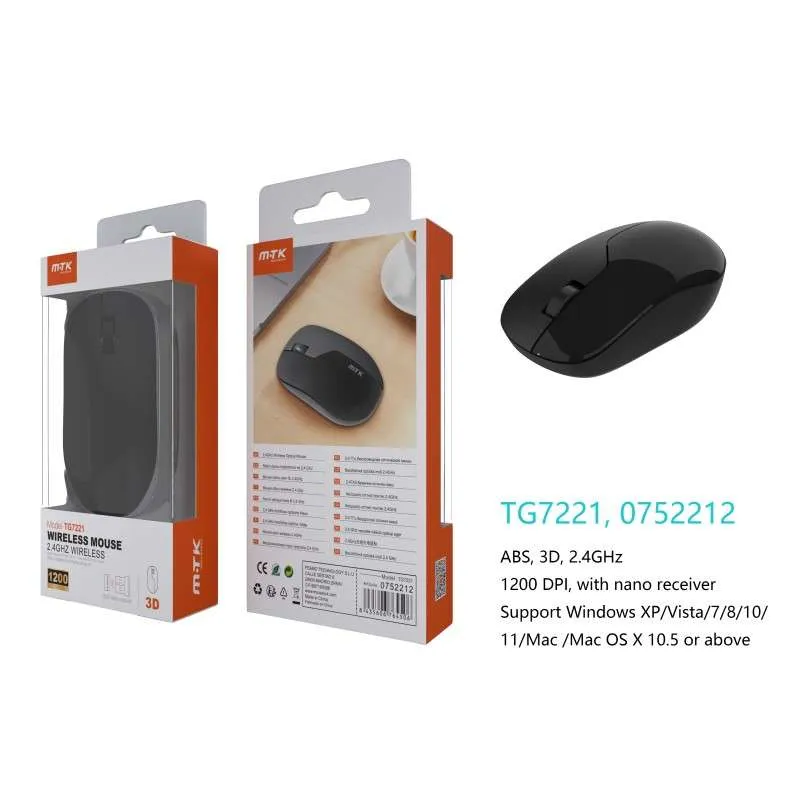 Rato Sem Fio Wireless 3D 2.4GHZ
