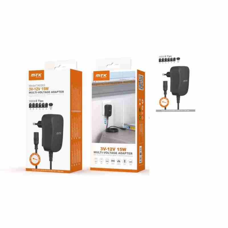 Adaptador AC/DC universal de 12 W