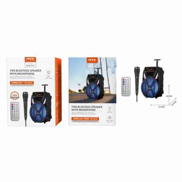 coluna bluetooth 12 polegadas
