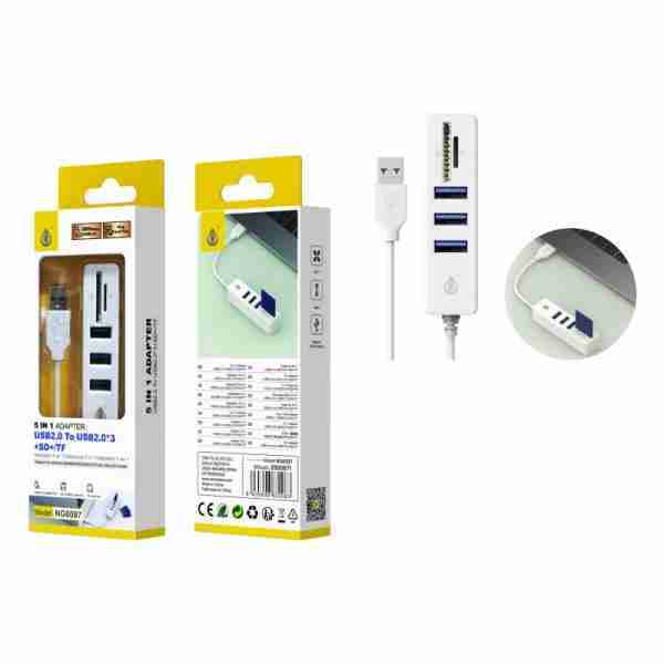 Hub USB 5 em 1
