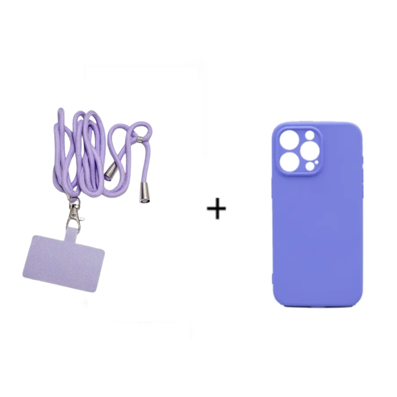 Capa de silicone 3D iPhone 13 Pro e Cordão ZT-6020 - Image 4