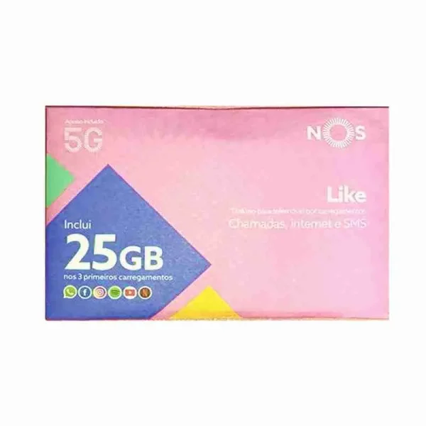 Cartão NOS 25GB