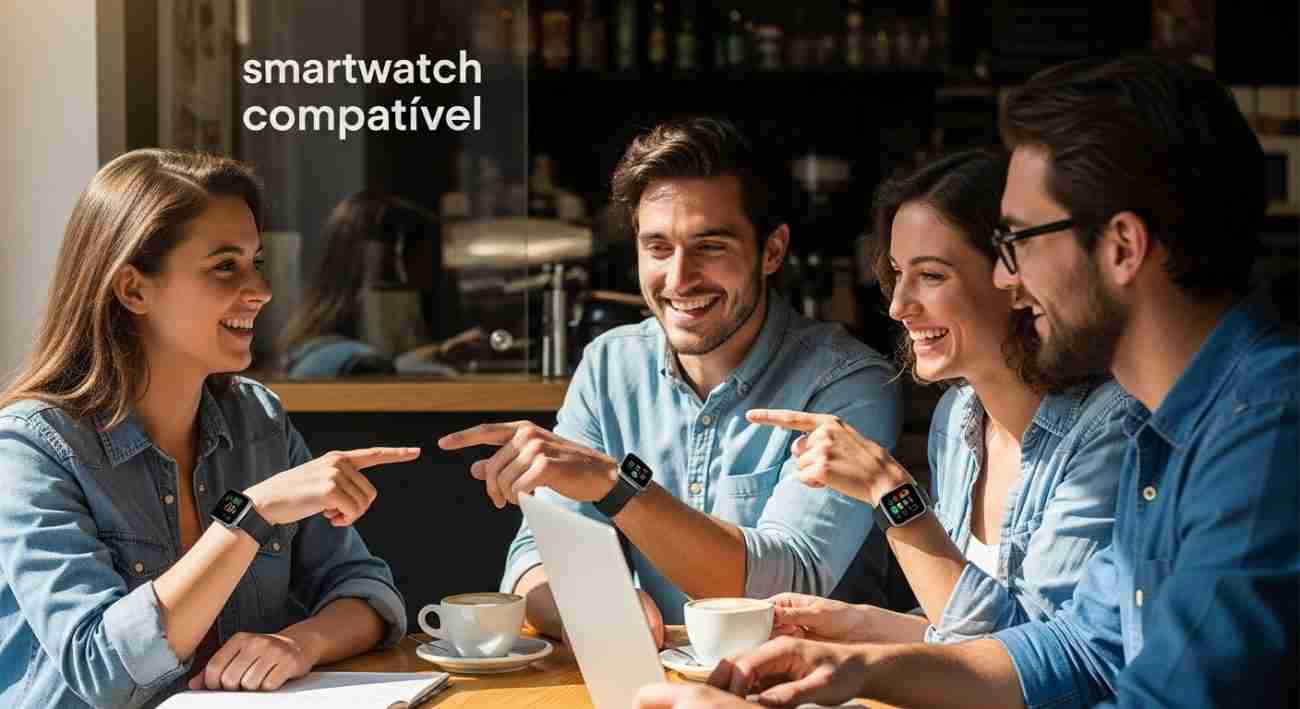 smartwatch compatível android café reunião