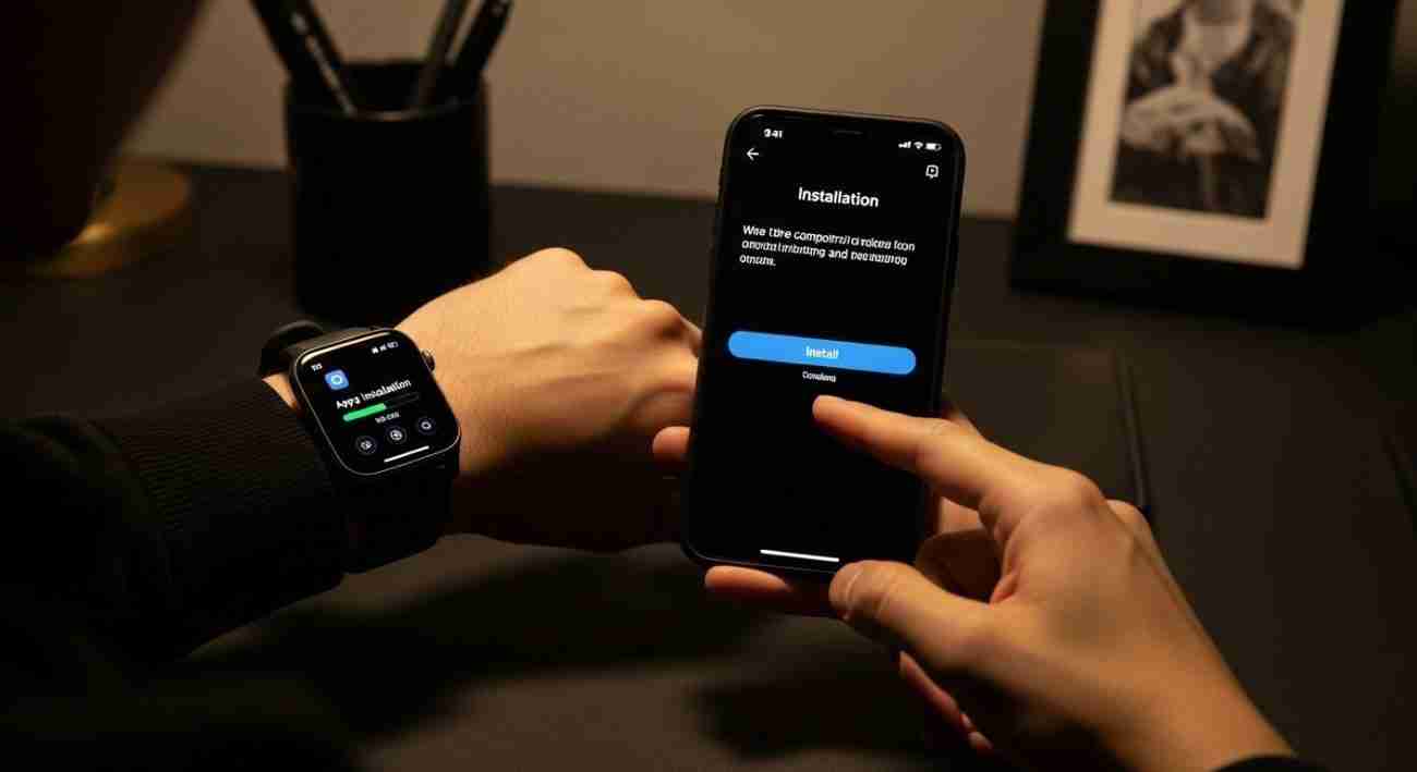 instalar aplicações smartwatch