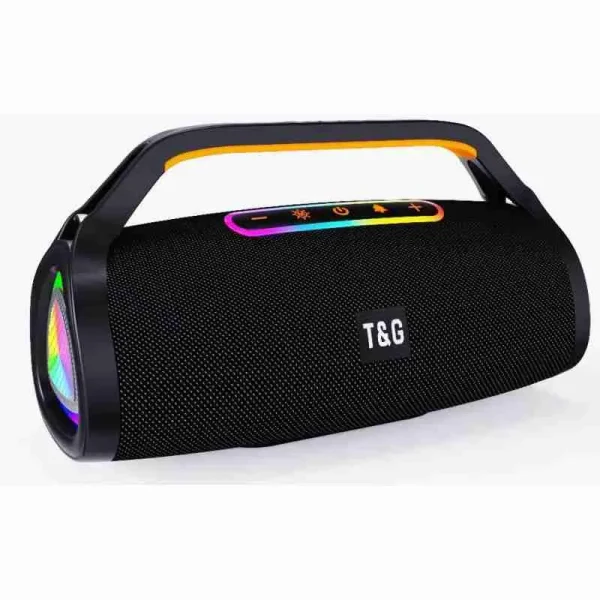 Coluna Bluetooth 5.3 HIFI, com luz Spectrum, bateria de 4500mAh e 40W
