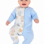 Babygrow laminado estampado amiguinhos divertidos 0 Meses | 1 Mês | 3 Meses